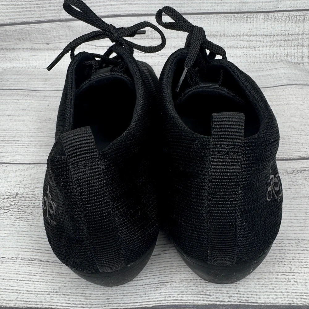 OTBT Wilma Black Textile Lace up‎ Sneakers Shoes Size 7.5